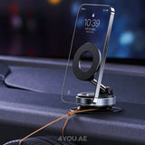 2025 Portable Magnetic Phone Mount with MagSafe Support – 360° Rotatable, Foldable Stand for Car, Desk, Vlog & Selfies