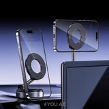 2025 Portable Magnetic Phone Mount with MagSafe Support – 360° Rotatable, Foldable Stand for Car, Desk, Vlog & Selfies