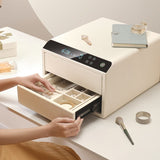 Smart Jewelry Safe Box with Fingerprint Lock & Multi-Function Digital Display