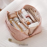 Luxury Padded Makeup Bag – Large Capacity, Smart Compartments, Waterproof & Easy to Clean
