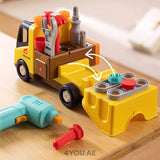 Kids Educational Tool Truck – Build & Disassemble Toy with Engineering Tools, Lights & Sounds