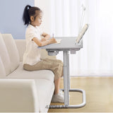 Mobile Study & Work Desk – Adjustable Height, Large 65cm Surface, Multi-Function Design with LED Light & Book Holder
