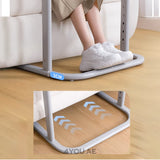 Mobile Study & Work Desk – Adjustable Height, Large 65cm Surface, Multi-Function Design with LED Light & Book Holder