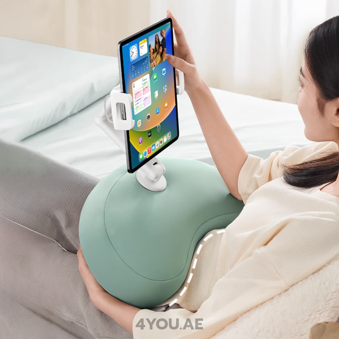 Xgear U5 Pillow Stand for Tablets – 360° Flexible Holder with Ergonomic Moon-Shape Design