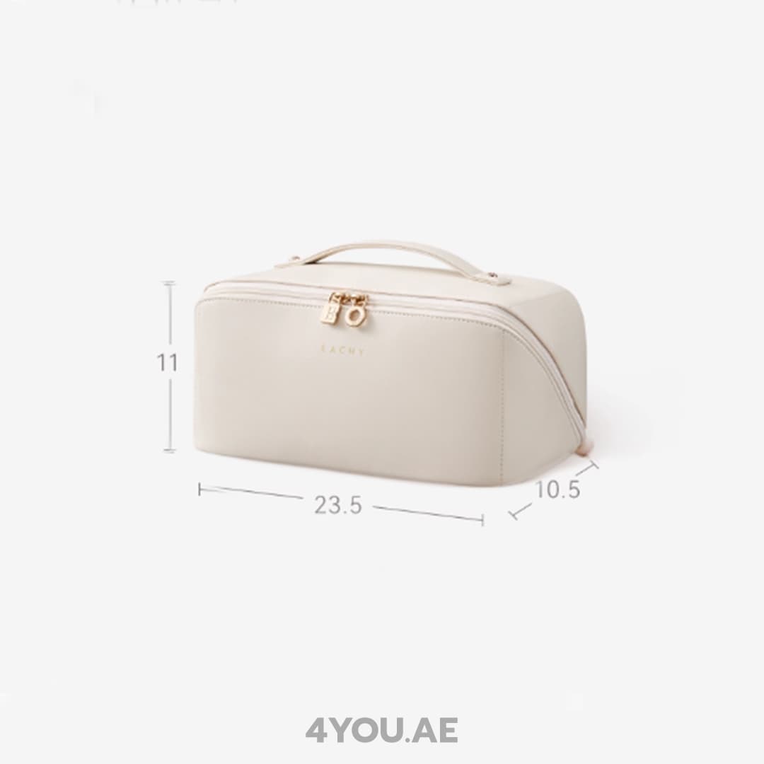 Makeup Bag 4.0 Edition –  Smart Compartments, Waterproof, Large Capacity with Luxury Design