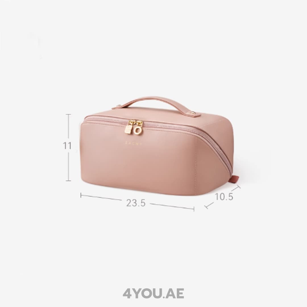 Makeup Bag 4.0 Edition –  Smart Compartments, Waterproof, Large Capacity with Luxury Design