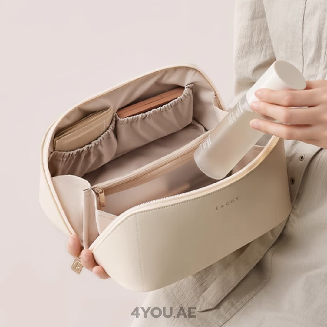 Makeup Bag 4.0 Edition –  Smart Compartments, Waterproof, Large Capacity with Luxury Design