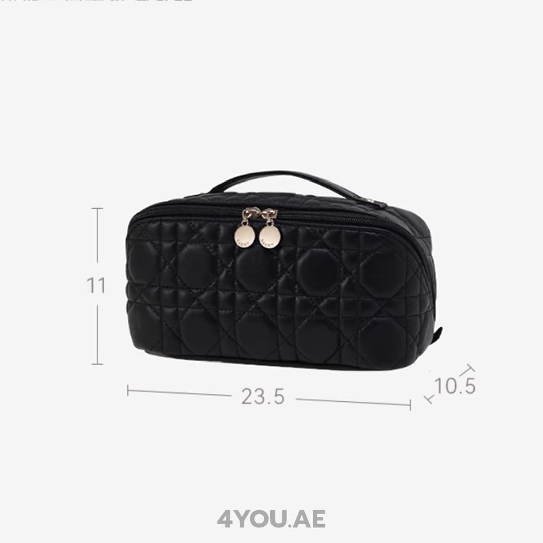 Luxury Padded Makeup Bag – Large Capacity, Smart Compartments, Waterproof & Easy to Clean