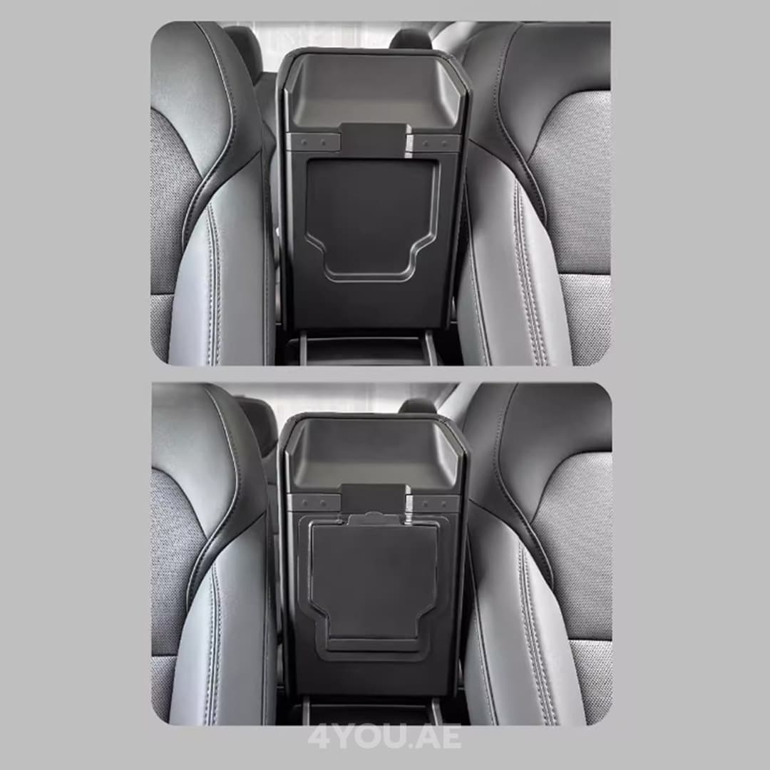 Hidden Storage Box for Tesla Model Y / 3 (2025) – Under Armrest Organizer, Custom-Fit Magnetic Design