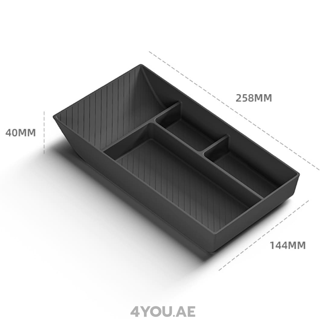 [NEXORA] Center Console Organizer Box – Fits 2025 Tesla Model Y Perfectly
