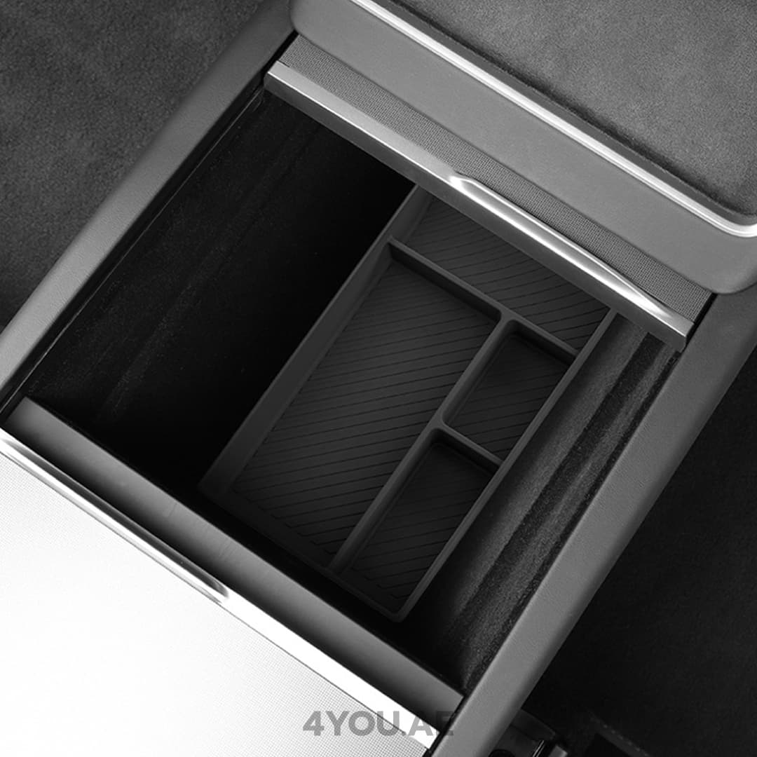 [NEXORA] Center Console Organizer Box – Fits 2025 Tesla Model Y Perfectly